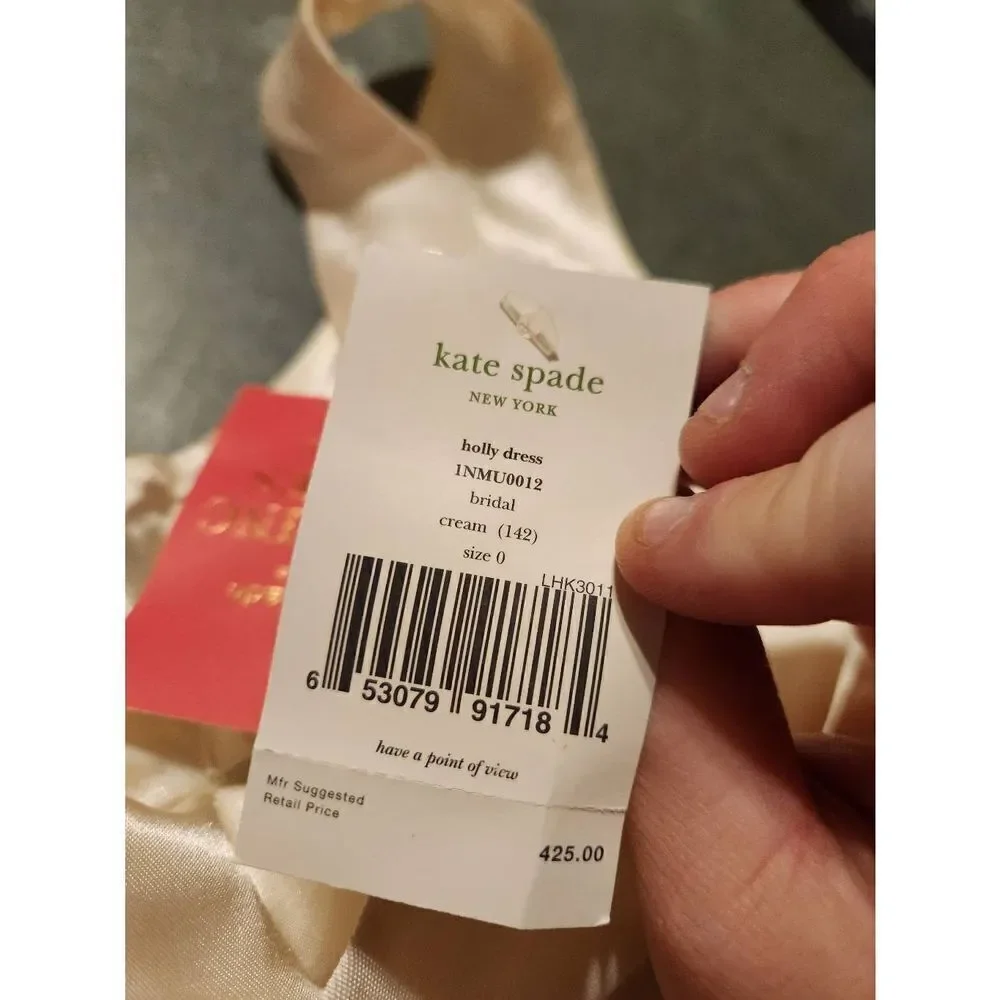 NWT Kate Spade Wedding Belles Holly ivory  Dress sz 0